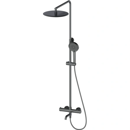 Душевая система Wonzon & Woghand WW-88739903-BGM 300 мм, с термостатом, темный графит матовый