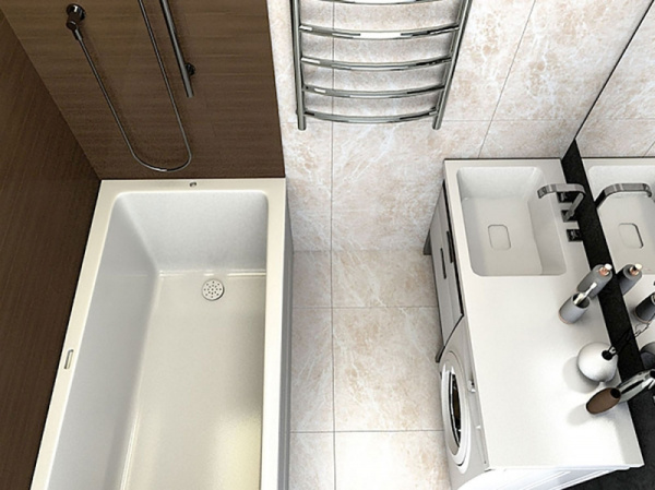 раковина madera kamilla 120 l 4627173210027 на стиральную машину, белая