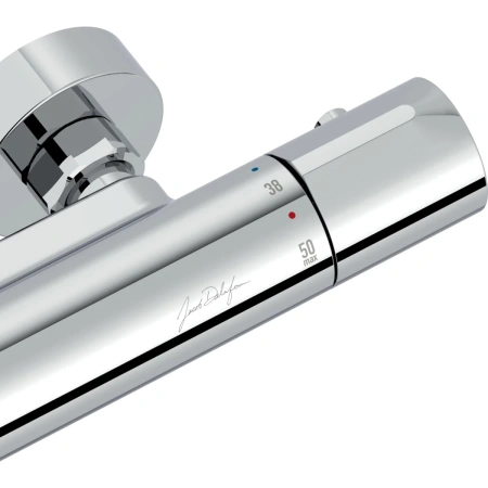 душевая система jacob delafon metro e26588-cp с термостатом, цвет хром