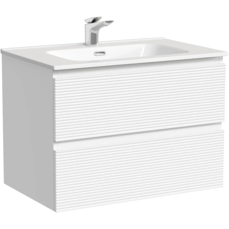 Тумба под раковину Sancos Folk FL70W 69 см, подвесная, белый матовый