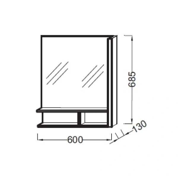 зеркало jacob delafon terrace 60 r eb1180d-nf с подсветкой белое древесное с сенсорным выключателем