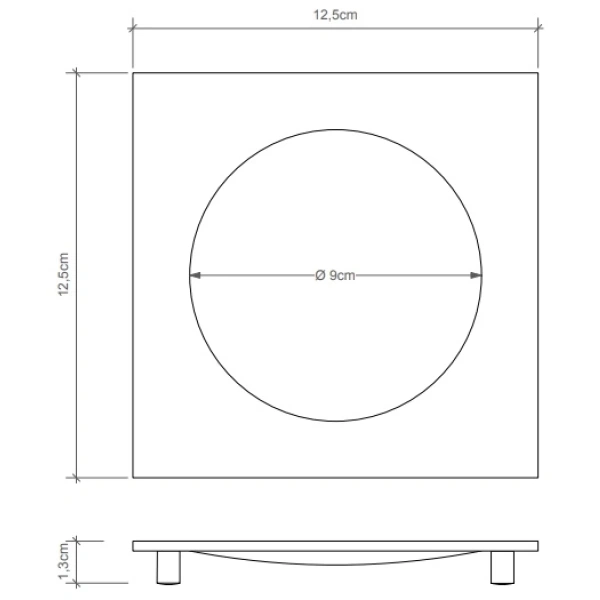 Мыльница Decor Walther Cube DW351 0837260 черный матовый