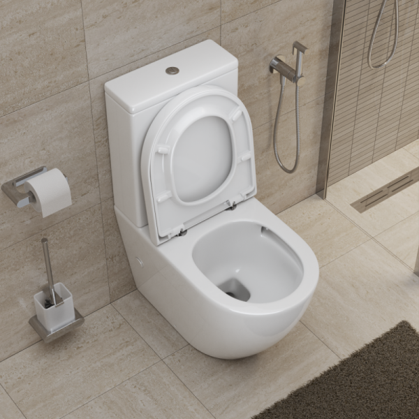 унитаз-компакт belbagno sfera-tor bb2141cp-tor, без бачка и сиденья, безободковый со смывом tornado, цвет белый.