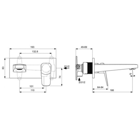 смеситель для раковины ideal standard ceraplan bd244aa