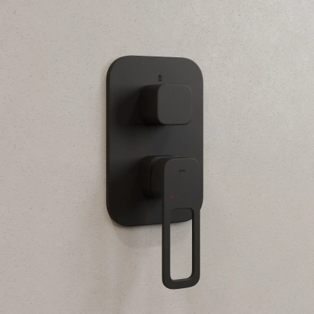 смеситель для душа iddis slide slibl00i68 с внутренней частью, черный