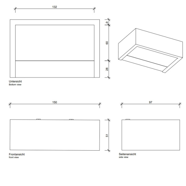 decor walther box 1-15 n led светильник на зеркало 15x10x5см, светодиодный, 1x led 18.4w, цвет: белый матовый
