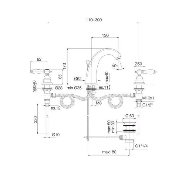 смеситель для раковины fima carlo frattini herend f5421cr