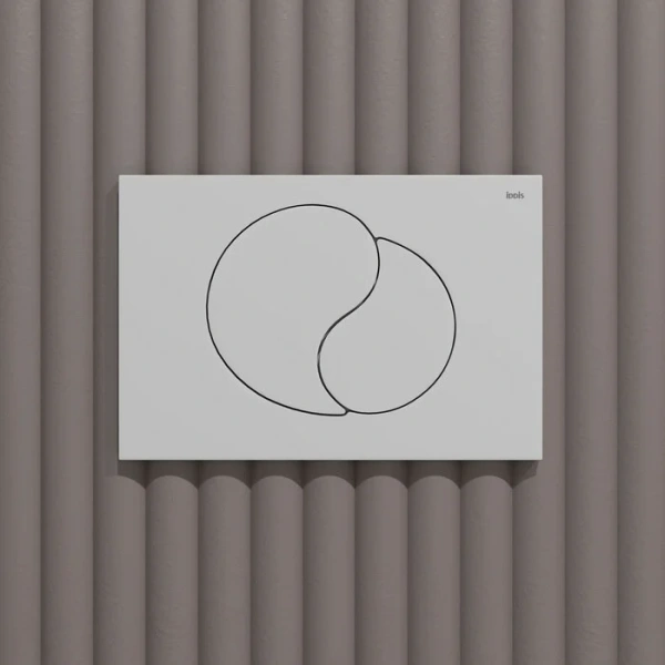 кнопка смыва для инсталляции iddis unifix uni02mwi77 для унитаза, пластик, цвет матовый белый