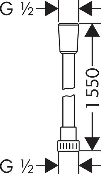 душевой шланг weltwasser ww bs 1550 sp 10000001962 серебристо-белый