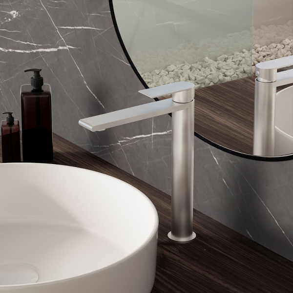 смеситель для раковины vincea vogue (ss) vbf-2vs2bn брашированный никель