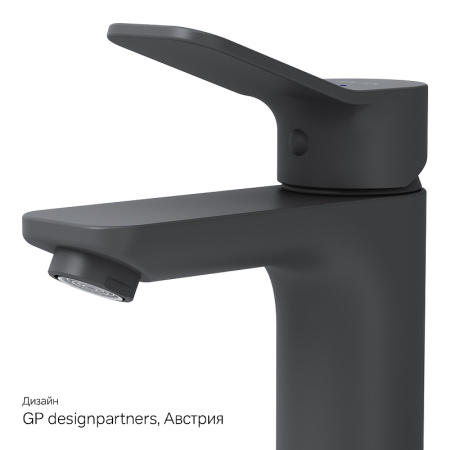 смеситель am.pm x-joy f85a02122 для раковины, черный матовый