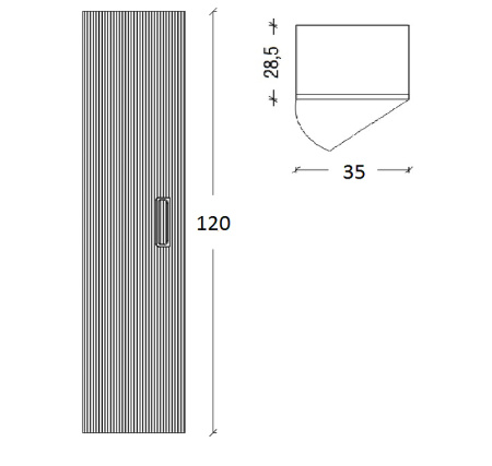 шкаф пенал boheme armadi art vallessi avantgarde linea 35 845-wcr подвесной, цвет белый