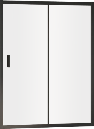 душевая дверь в нишу rgw passage pa-016 b 180 см, профиль черный, стекло прозрачное