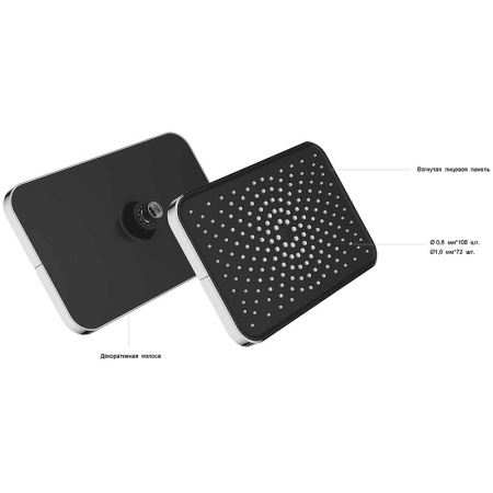 душевая система vincea inspire vsfw-421i4mb черная матовая