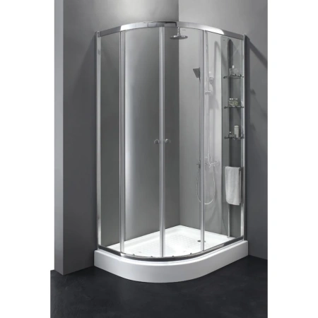 Душевой уголок Cezares Anima 120x100 R ANIMA-W-RH-2-120/100-P-Cr-R профиль Хром стекло рифленое