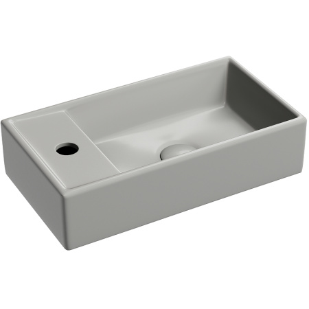 Раковина Ceramicanova Element CN6051RMH подвесная, чаша справа, 41.7х21.7 см, антрацит матовый