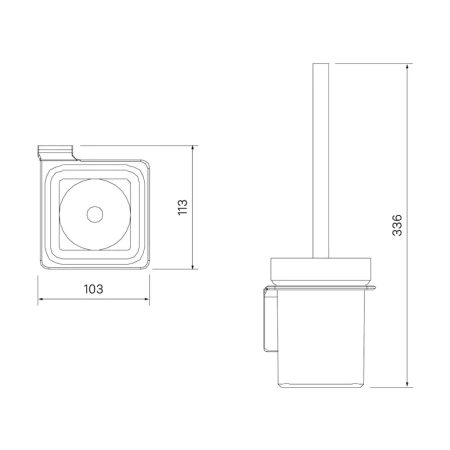 ёршик для унитаза iddis slide sligmg0i47 графит матовый