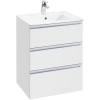 Тумба белый глянец 58,5 см Roca The Gap A857404806 Тумба белый глянец 58,5 см Roca The Gap A857404806