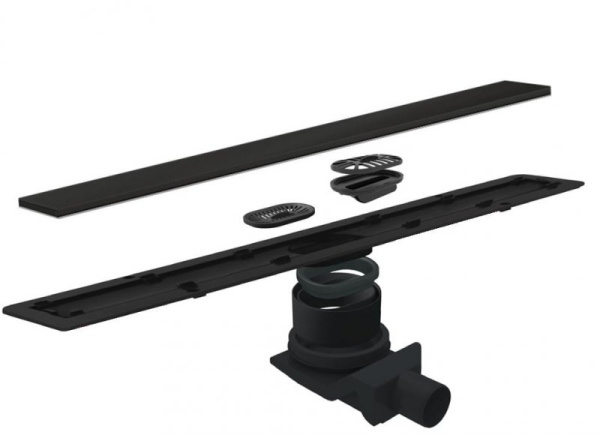 душевой канал 750 мм pestan confluo frameless black glass line 13701205