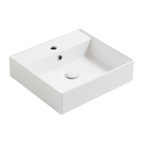 раковина 51 см simas agile ag51 bi*1 подвесная, цвет: белый