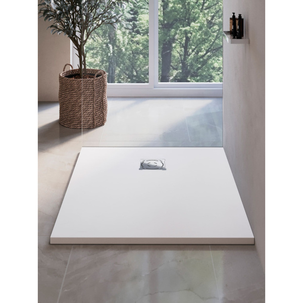 душевой поддон из искусственного камня rgw stt st-0118w 80x110x2,5 белый