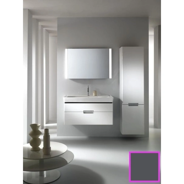 пенал jacob delafon reve eb1141d-442 подвесной r, серый антрацит глянец