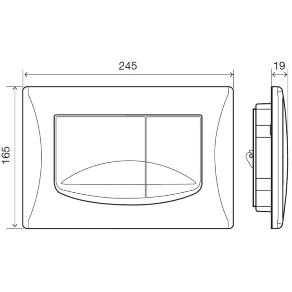 кнопка для инсталляции migliore river dual ml.plc-27.052.br, цвет бронза кнопка для инсталляции migliore river dual ml.plc-27.052.br, цвет бронза