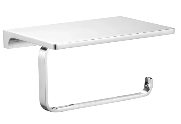 Держатель туалетной бумаги Rav Slezak Nil NLA0403 хром, с полочкой