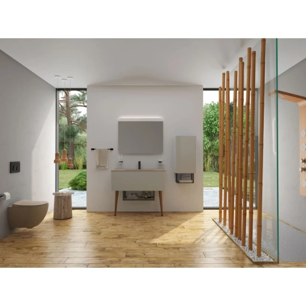 унитаз подвесной creavit free fe320-11cm00e-0000 без сиденья, цвет капучино