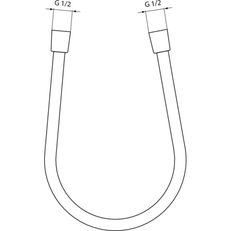 душевой шланг ideal standard ideal flex a3306xg черный матовый