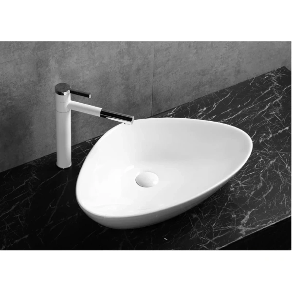 раковина cerutti spa cr7025m накладная, белая