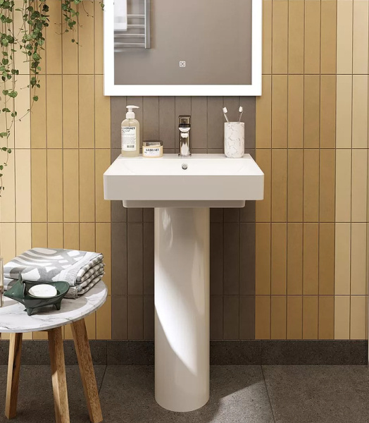 раковина kerama marazzi pro 50 pror.wb.50 белая глянцевая