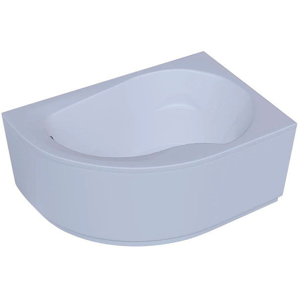 акриловая ванна aquatek вирго 150х100 r vir150-0000025 без гидромассажа с фронтальной панелью с каркасом (разборный) со слив-переливом