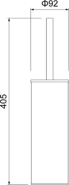 Ёршик для унитаза Timo Saona 13161/17 Золото матовое