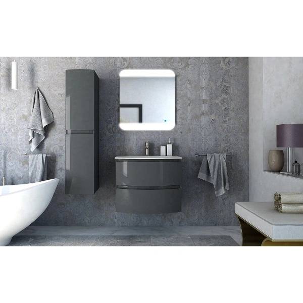 шкаф пенал cezares vague 30 44323 подвесной antacite шкаф пенал cezares vague 30 44323 подвесной antacite