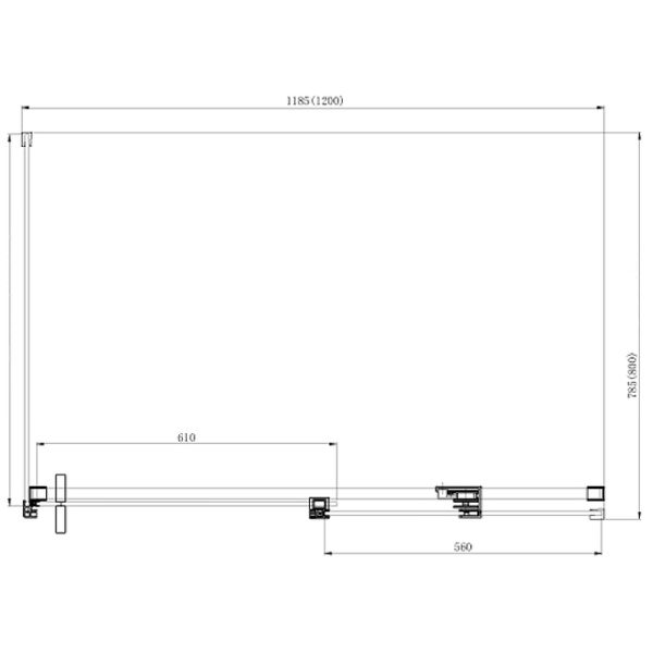 душевой уголок azario vancouver 120×80 az-nkf1131 l 800 профиль серебро стекло прозрачное