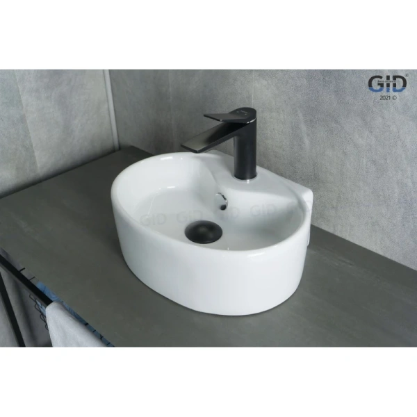 раковина подвесная 39 см ceramalux tr4358 белый