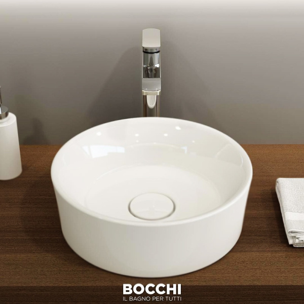 раковина-чаша bocchi vessel 40 1174 белая глянцевая