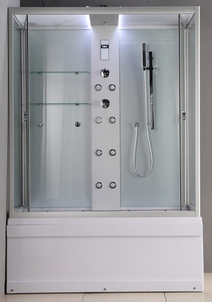 душевой бокс timo lux 148x82 tl-1505 с гидромассажем