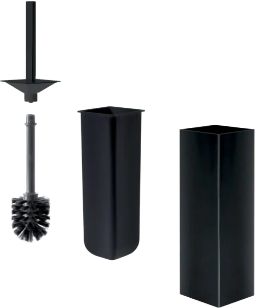 Ёршик для унитаза Inda My way AV114BNE черный матовый