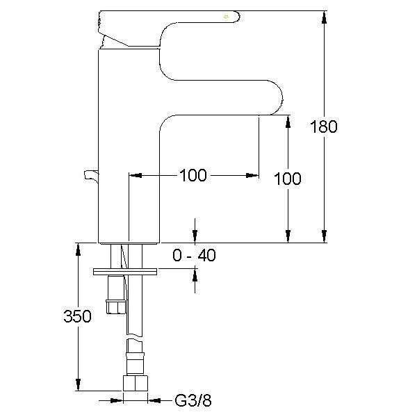 смеситель для раковины jacob delafon singulier e10496-cp