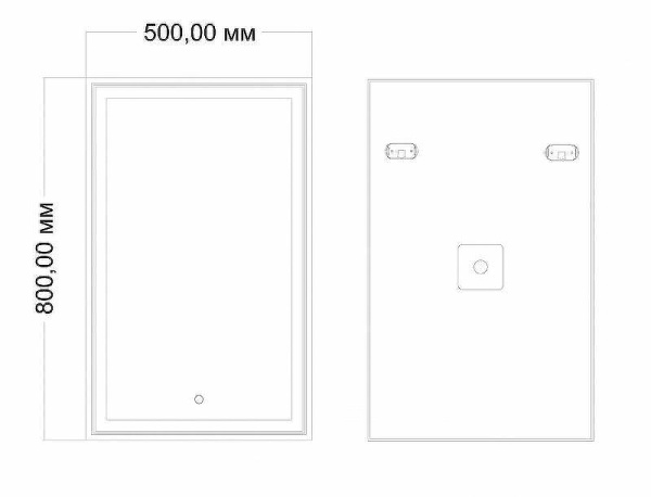 зеркало 50х80 см art&max zoe am-zoe-500-800-ds-f