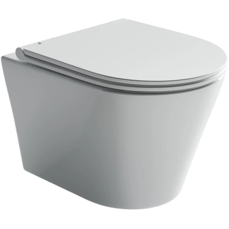 унитаз ceramicanova forma cn3011 подвесной, с сиденьем микролифт, белая