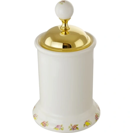 контейнер для хранения migliore provance 17685 цвет белый | золото
