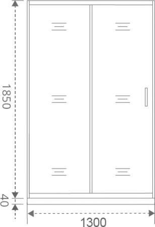 дверь для душевой кабины в нишу good door latte wtw-130-c-we