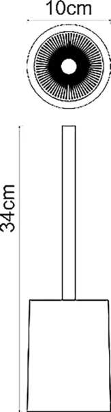 Ёршик для унитаза WasserKRAFT Ohre K-37727 бежевый матовый