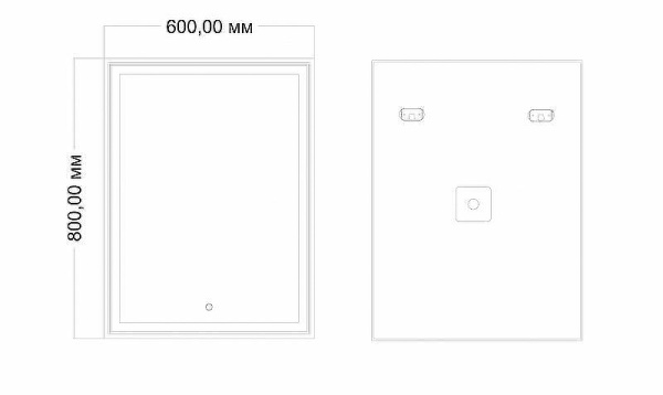 зеркало 60х80 см art&max zoe am-zoe-600-800-ds-f