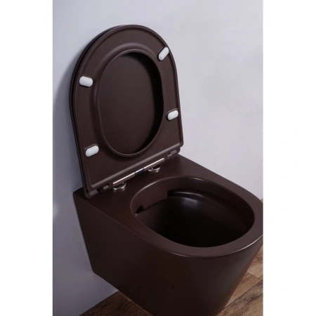 унитаз подвесной esbano clavel esupclavcm цвет кофе матовый