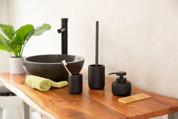 Ёршик для унитаза Ridder Dahlia черный