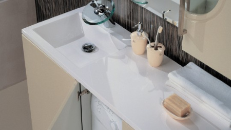 раковина над стиральной машиной цвет и стиль гриджио нф-00007082 115 l